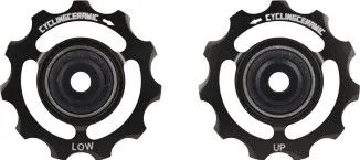 Bestseller CyclingCeramic Pulley Wheels für Shimano 12V 9200/8200 Schwarz