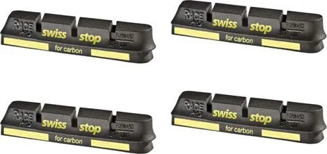 SwissStop RacePro Black Prince x4 Bremsbelageinsätze Carbonfelgen Für Campagnolo Neuheit