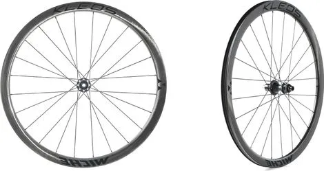 Zertifiziert Paar Miche Kleos DX 36-36 Tubeless 700 Disc Laufräder | 12x100mm | 12x142mm | Centerlock