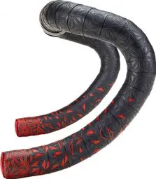 Supacaz Super Sticky Kush Star Fade Lenkerband in Rot mit Endkappen Schneller Versand