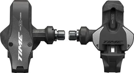 Time XPRO 12 Clipless Pedale | Q-Faktor 57 mm (Wide) Carbon Schwarz Silber Markenware