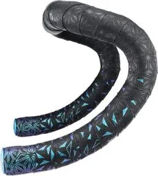 Supacaz Super Sticky Kush Star Fade Lenkerband in Refractor-Blau mit Endkappen Preis Gesenkt