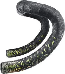 Kostenfreie Lieferung Supacaz Super Sticky Kush Star Fade Lenkerband in Smaragdgrün mit Refractor-Effekt und Endkappen