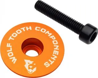 Wolf Tooth Ultralight Stem Cap und Bolt Orange Nur Heute