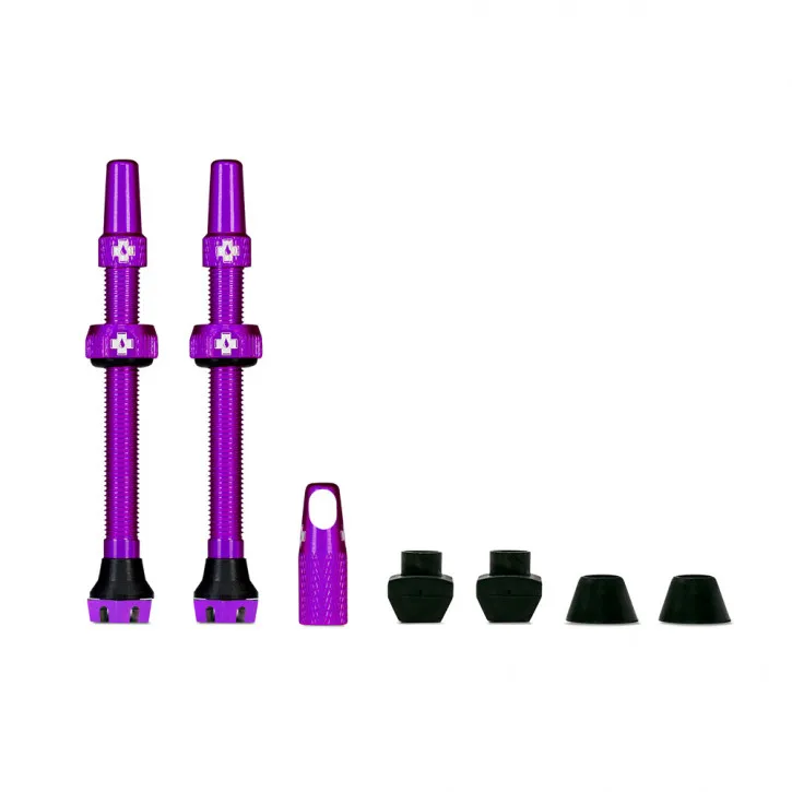 Abverkauf Muc Off Tubeless Valve Kit V2 Universal MTB & Road 60 mm purple