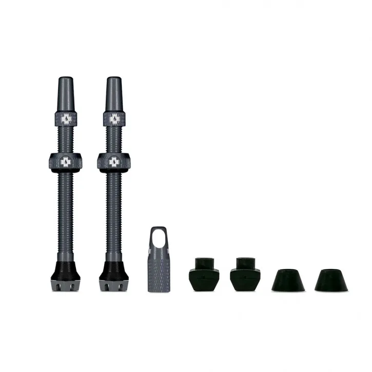 Versand Am Gleichen Tag Muc Off Tubeless Valve Kit V2 Universal MTB & Road 60 mm grey