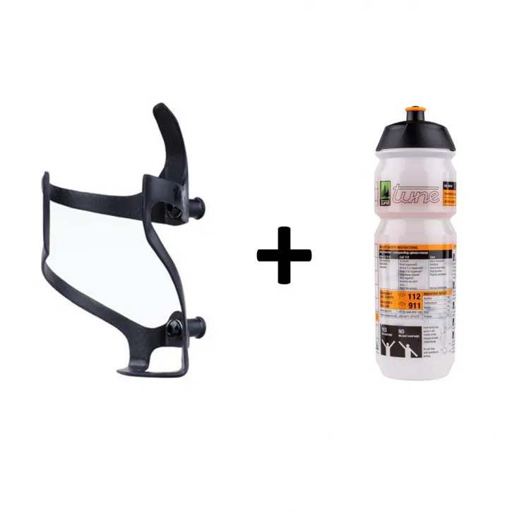 Angebot Tune Linksträger, Flaschenhalter Set inkl. Flasche 0,75l